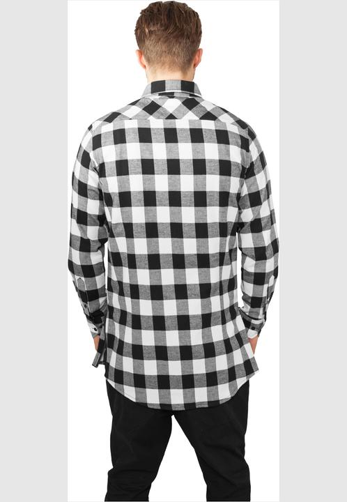 Actual product image Urban Classics Side-Zip Long Checked Flanell Shirt (S)