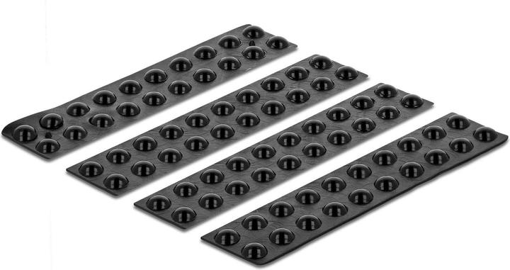 Produktbild Delock Gummifüsse 6 x 2mm rund, selbstklebend, 80 Stück, schwarz (Kunststoffgleiter, 80 Stück)
