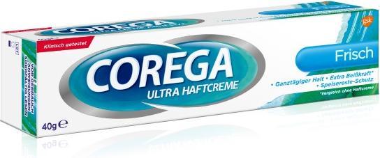 Image du produit Corega Crème adhésive Ultra forte tenue pour prothèses dentaires, 40 g de crème