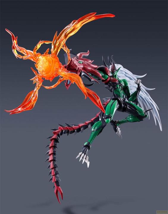 Actual product image Bandai Yu-Gi-Oh! S.H. MonsterArts action figure Elemental Hero Flame Wingman 19 cm