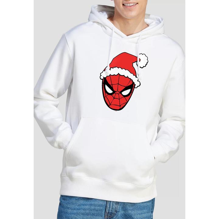 Actual product image Spiderman Mens Santa Hat Hoodie (S)