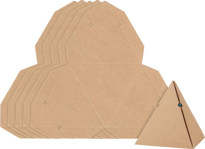 Immagine prodotto VBS Scatola regalo in cartone kraft "Pyramid", 6 pezzi