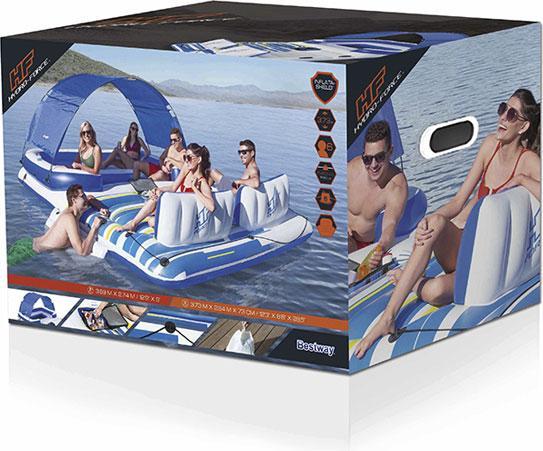 Actual product image Bestway Hydro Force Tropical Breeze 6-Person Inflatable Party Island 3.73 m