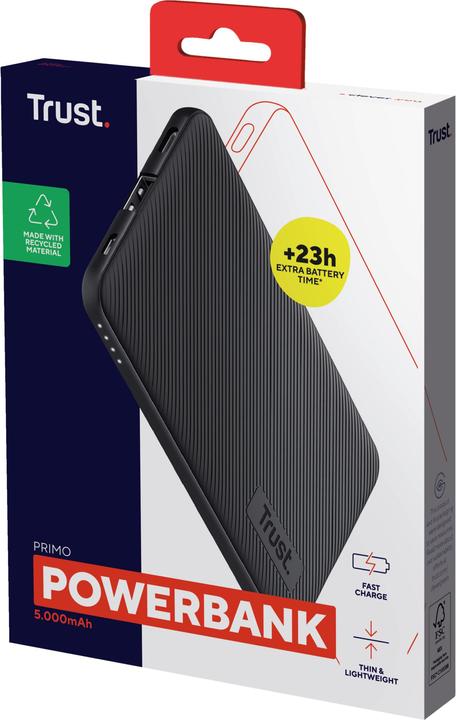 Image du produit Trust Primo ECO (5000 mAh, 15 W, 15 Wh)