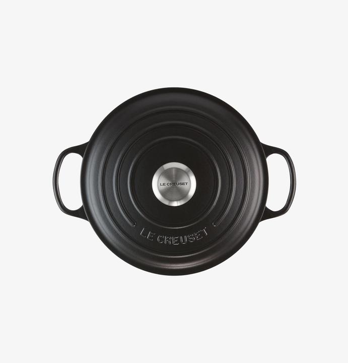 Produktbild Le Creuset Gourmet-Bräter Signature 24 cm Schwarz (24 cm, Bräter + Schmortopf, Gusseisen)