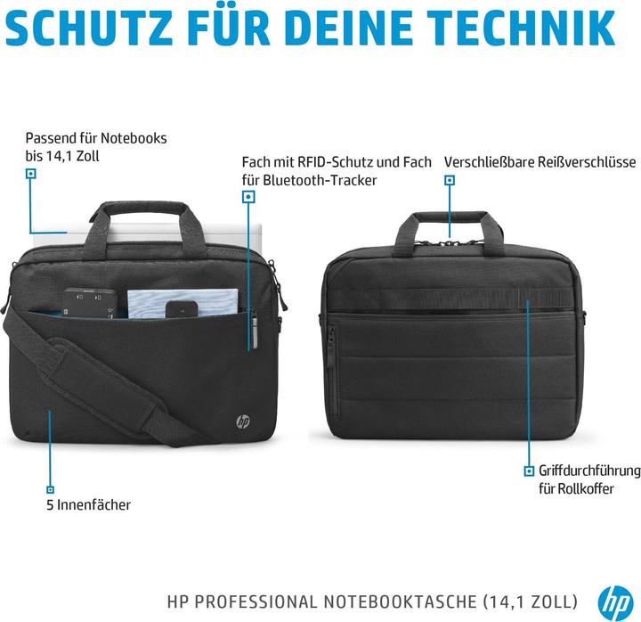Actual product image HP Professional notebook bag (14.09", HP)