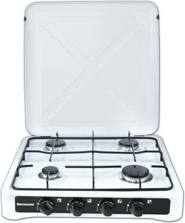 Immagine prodotto Ravanson Fornello K-04T Nero, Bianco da banco Gas 4 zone (s)