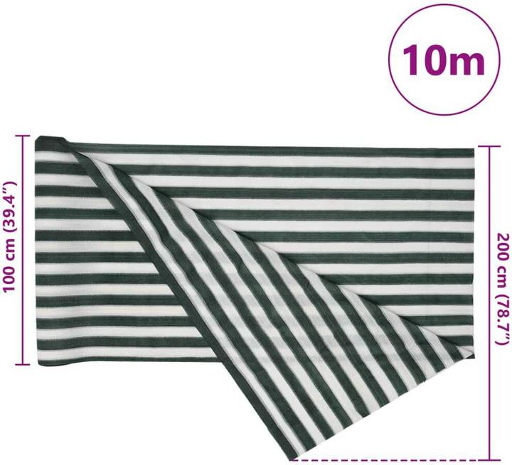 Produktbild VidaXL Zaunblende m HDPE 75 g/m² (200 cm)