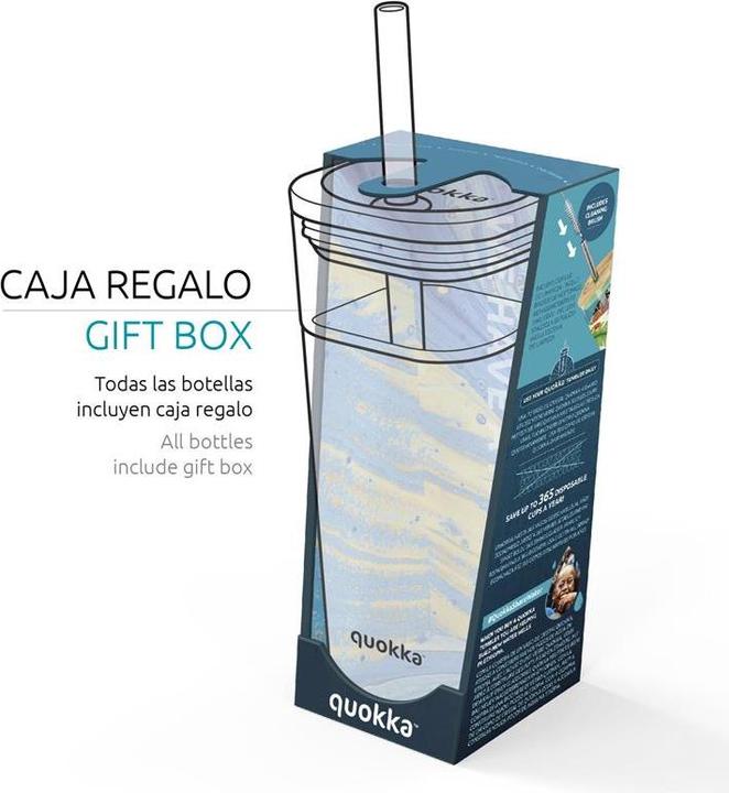 Quokka Drinking Cup 'Liquid Cube Inner Tropical Flow (540 ml, 1 x)