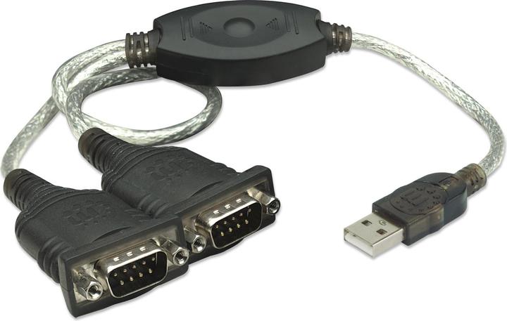 Immagine prodotto Manhattan Doppio cavo RS232 a USB, 2x ST-USB (0.45 m)