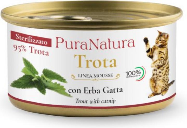 Produktbild Pura Natura Trota con Erba Gatta (Senior, Adult, 24 Stk., 85 g)