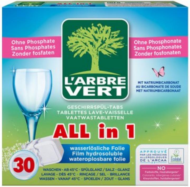 L'arbre vert Onglets pour le lave-vaisselle (Capsules)
