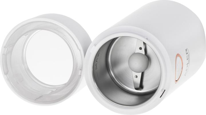 Immagine prodotto Adler Macinacaffè AD4446wg 150 W, Capacità chicchi di caffè 75 g, Interruttore di sicurezza sul (Spina UE)