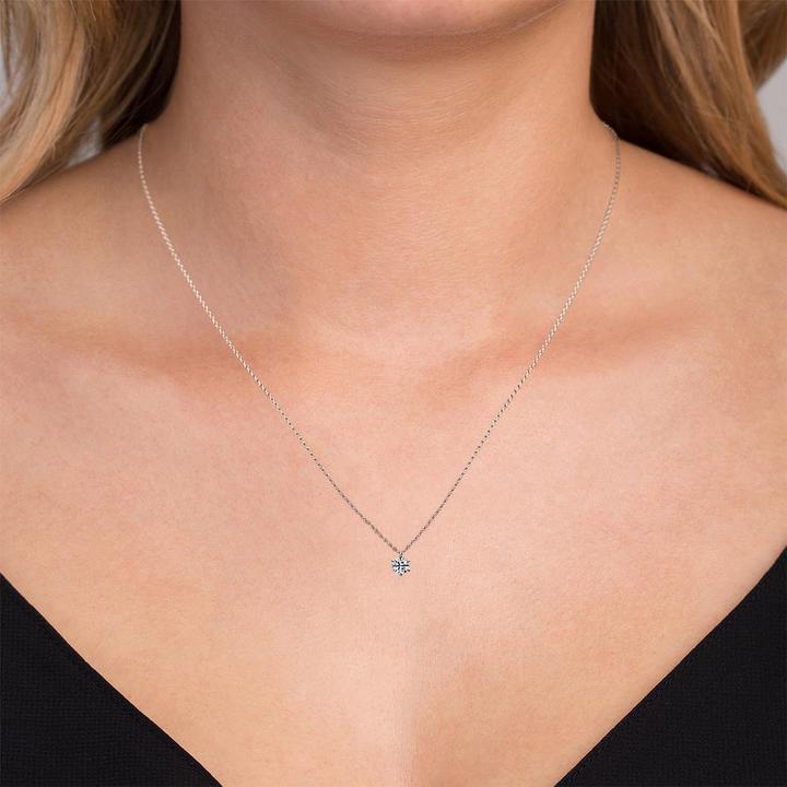 Produktbild Goldberg Diamant Vendome solitäre Halskette 750/1000 mit GIA Diamant Zertifikat (Weissgold)