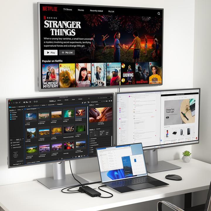 Actual product image Satechi 13-in-1 USB-C Triple Display Multiport Adapter (USB-C, 13 Ports)