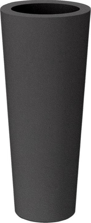 Actual product image Newgarden FICUS 80 planter large double-walled round, high ø29x79cm anthracite 23L outside