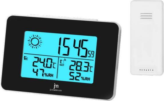 Immagine prodotto LoWell Justaminute JD9527 stazione meteorologica digitale Nero, Grigio Batteria