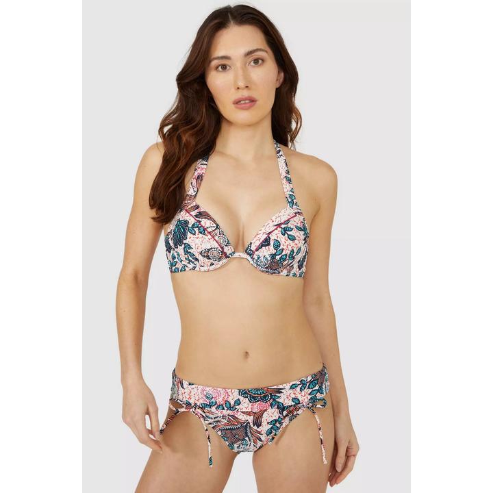 Actual product image Universal Textiles Womens/Ladies Savannah Floral Padded Bikini Top (75 D)