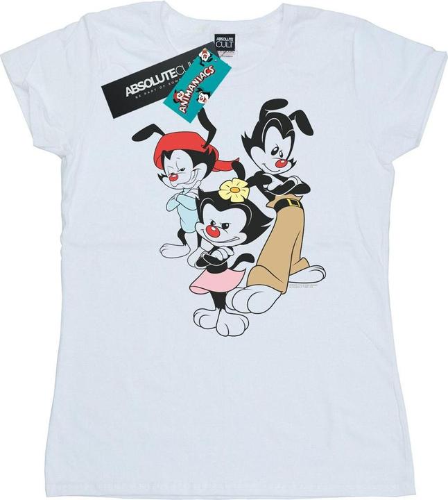 Actual product image Universal Textiles Womens/Ladies Dot Wakko And Yakko Cotton T-Shirt (L)