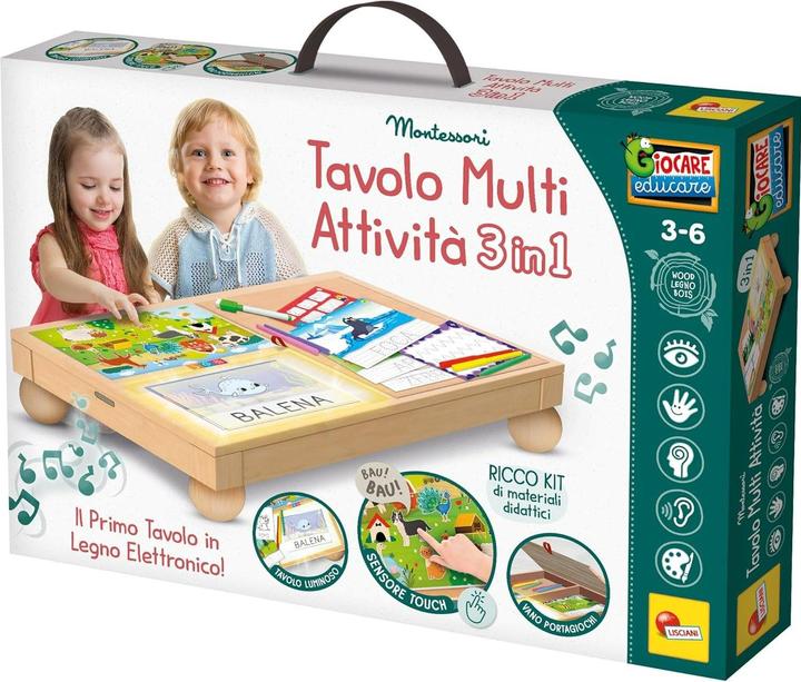 Productafbeelding Lisciani Montessori Houten Multi Activiteitentafel