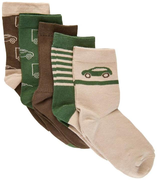 Produktbild Minymo Socken bedruckt 5er Set Cocoa Brown Gr. 35 - 38 (5er Pack, 35 - 38)