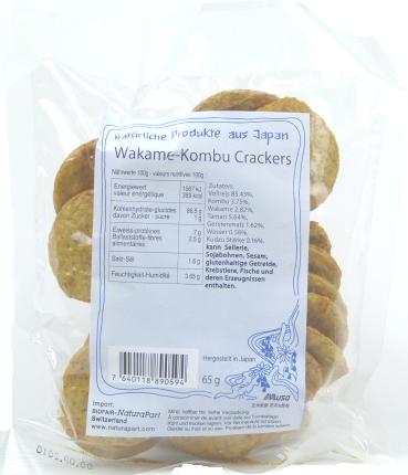 Produktbild Muso Vollreiscräcker Wakame & Kombu (65 g)