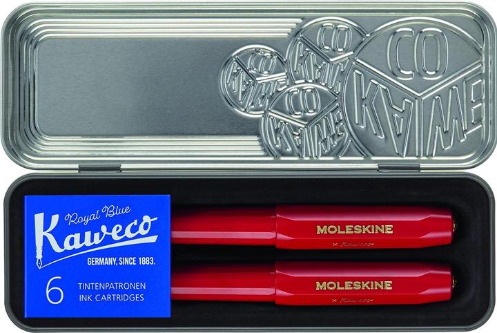 Immagine prodotto Moleskine Set di penne MSK X KAWECO M rosso (Rosso)