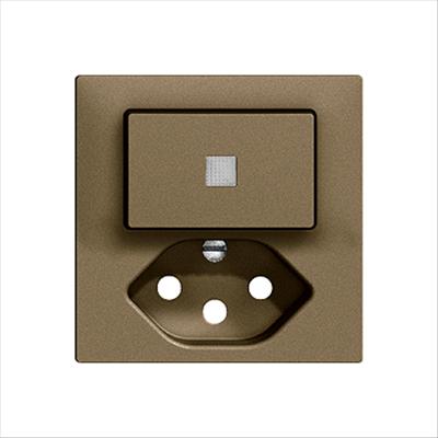 Immagine prodotto Feller Set di copertura piccolo combi. bel.1-T/T13 caffè