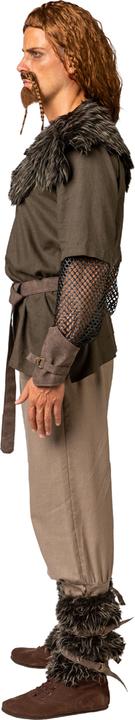 Image du produit Orlob Costume viking : haut, pantalon, col en fourrure, jambières, bras, ceinture (54, 55, 56)