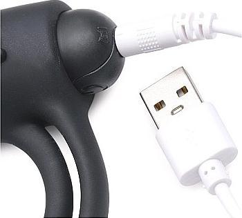 Actual product image XR Brands Silicone Cock Ring & Bullet with Remote Control (7.70 cm)