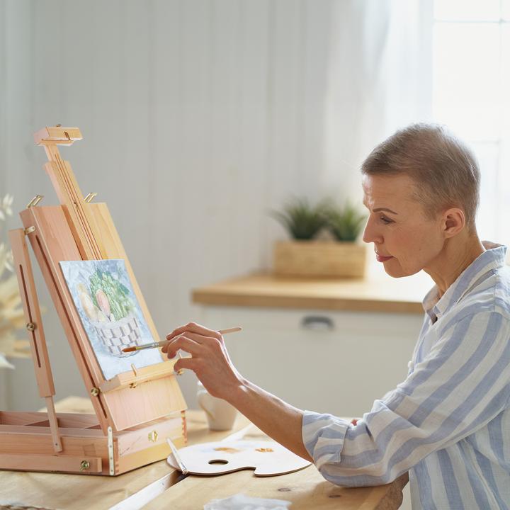 Actual product image Relaxdays Suitcase easel