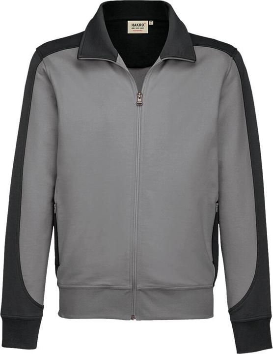 Produktbild Hakro Sweatjacke Contrast Perf titan/anthrazit Gr.5XL (5XL)
