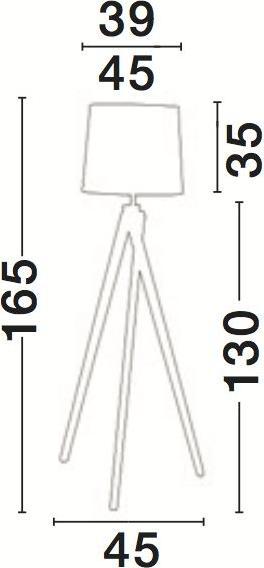 Produktbild Nova Luce Alma Tripod Stehleuchte (E27)