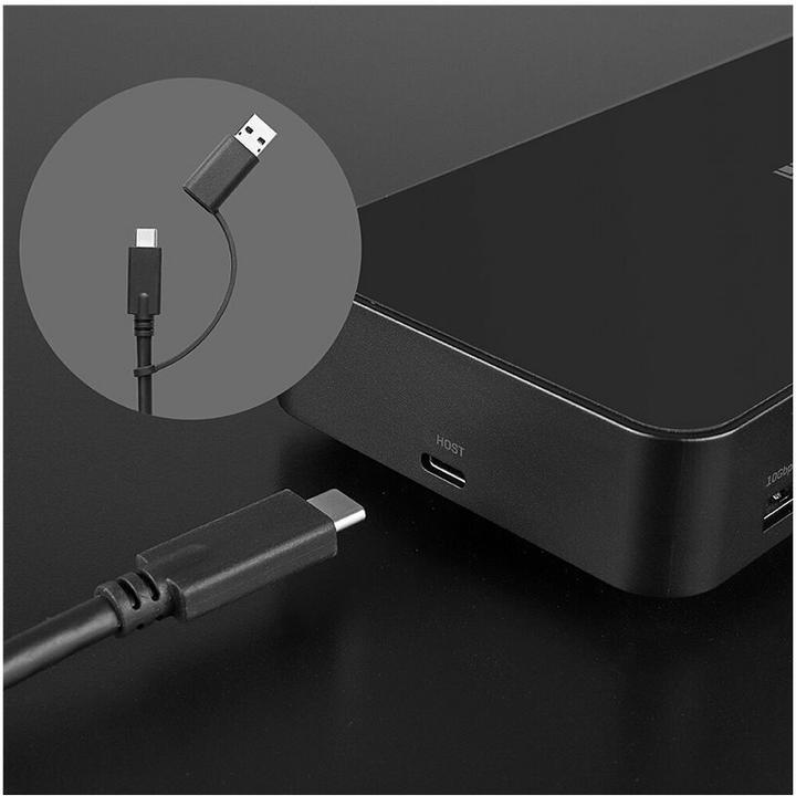 Actual product image Lindy Docking Station USB 3.2 Type C&A Hybrid Laptop DP,HDMI (USB-C, 3 Ports)