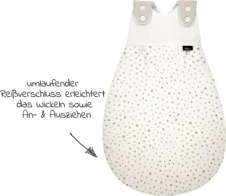 Produktbild Alvi Baby-Ganzjahresschlafsack Mäxchen Aqua Dot Gr. 50/56 (56 cm)