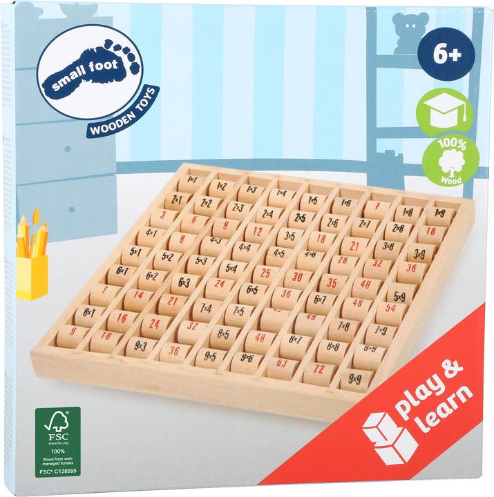 Actual product image small foot Multiplier table (German)