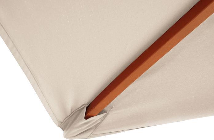 Image du produit Swisshandel24 Parasol, Parasol de marché, 3x4m polyester/bois 6kg - crème (4 m)
