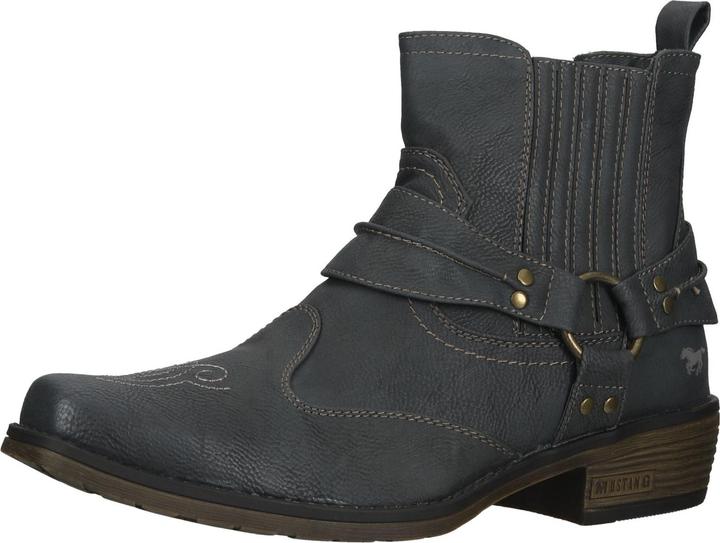 Produktbild Mustang Lässig durch die kalte Jahreszeit geht es mit diesen Stiefeletten im Bikerstil. Mit zwei Elastikeins (40)