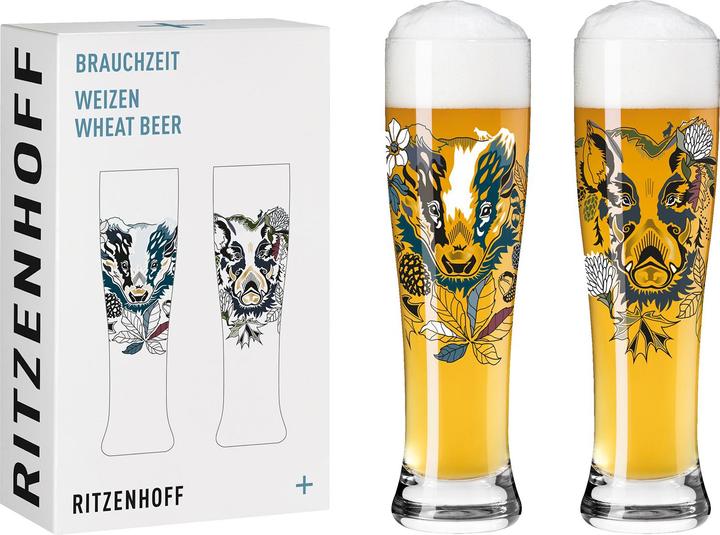 Actual product image Ritzenhoff Beer Glass Set Custom Time Wheat Set of 2 004 (0.65 l, 2 x)