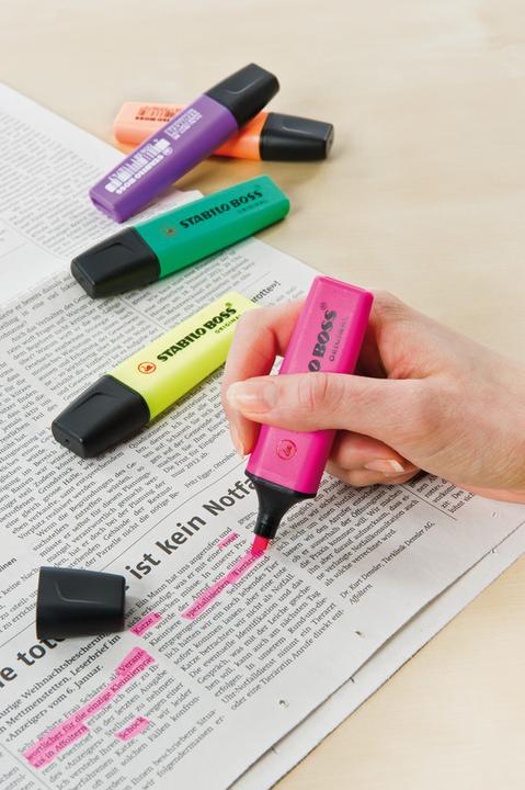 Actual product image STABILO BOSS ORIGINAL highlighter (Yellow, 5 mm, 1 x)