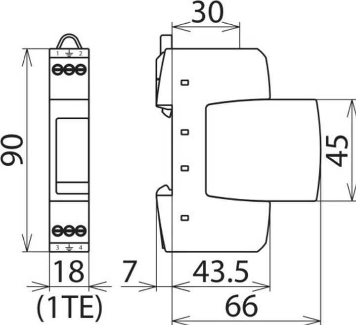 Produktbild Dehn Überspannungsableiter Typ 3 DEHNrail M 953204