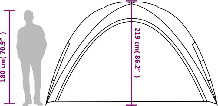 Actual product image VidaXL Party tent 190T Taffeta (360 cm, 360 cm)