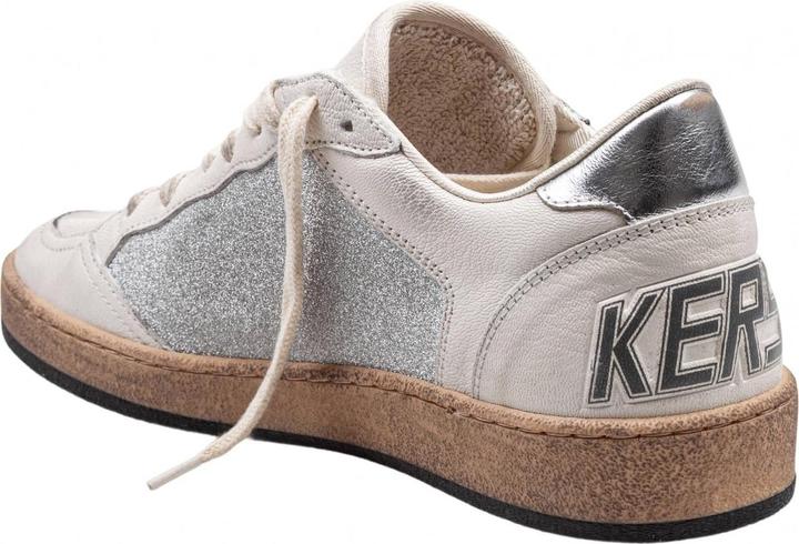 Produktbild Golden Goose ballstar in nappa and glitter natural and silver color (40)