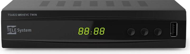 Actual product image Telesystem TELE System TS6822 T2HEVC TWIN Full HD Cable Black (DVB-T2, DVB-T)