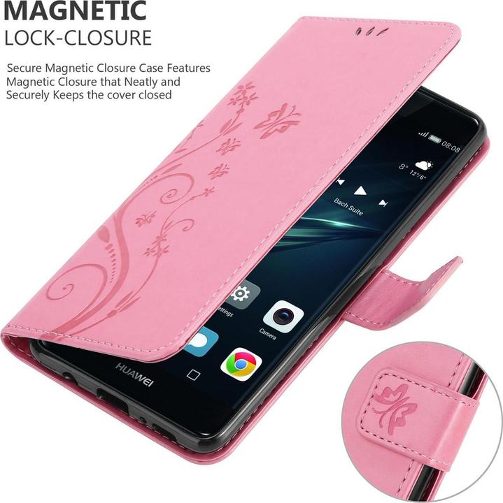 Productafbeelding Cadorabo Bloemen Boekomslag (Huawei P9)
