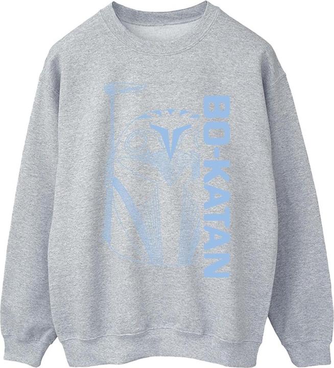 Actual product image Star Wars Mens The Mandalorian Bo Katan Helm Sweatshirt (S)