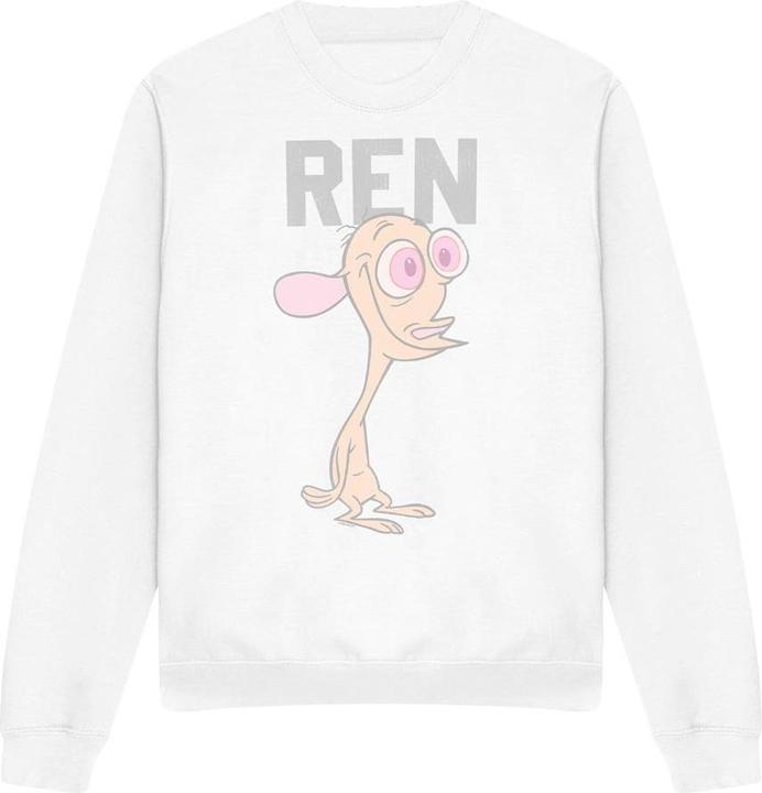 Actual product image Ren & Stimpy Unisex Adult Collegiate Sweatshirt (S)