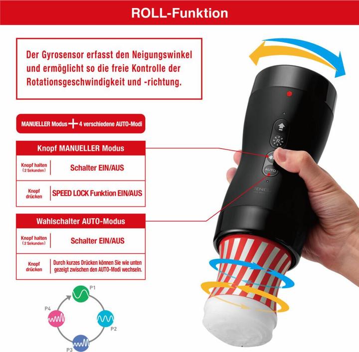 Actual product image Tenga Vacuum Gyro Roller