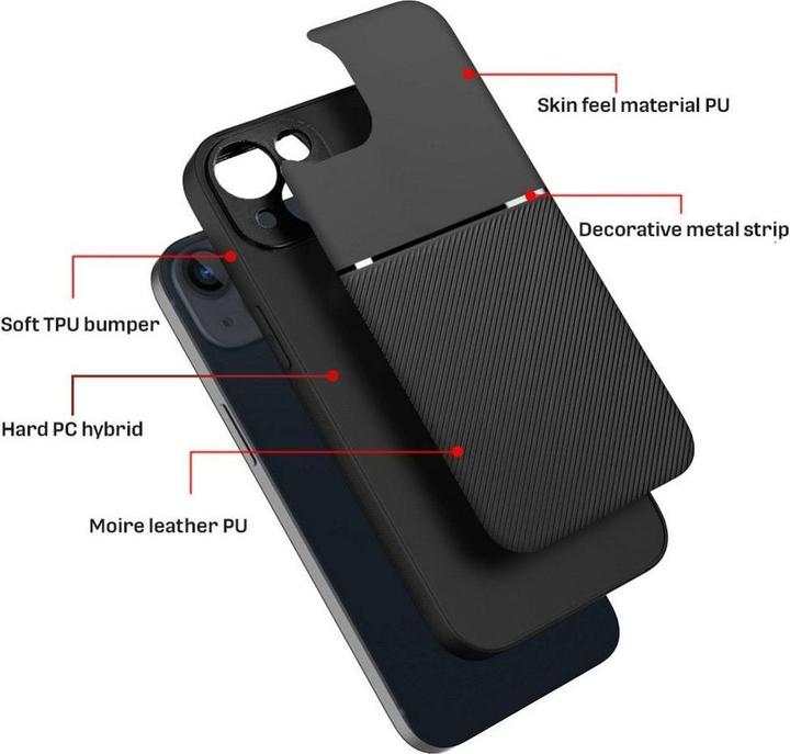 Produktbild Forcell Other OEM NOBLE Case for IPHONE 16 black (Apple iPhone 16)