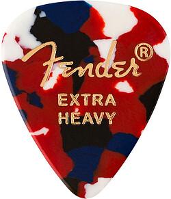Actual product image Fender 351 Picks, XHeavy Confetti 12 (12 x)